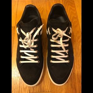 Dark blue suede Dior sneakers